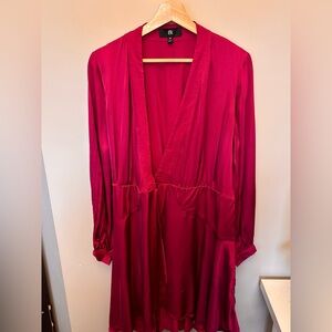 Banana Republic Satin Wrap Dress